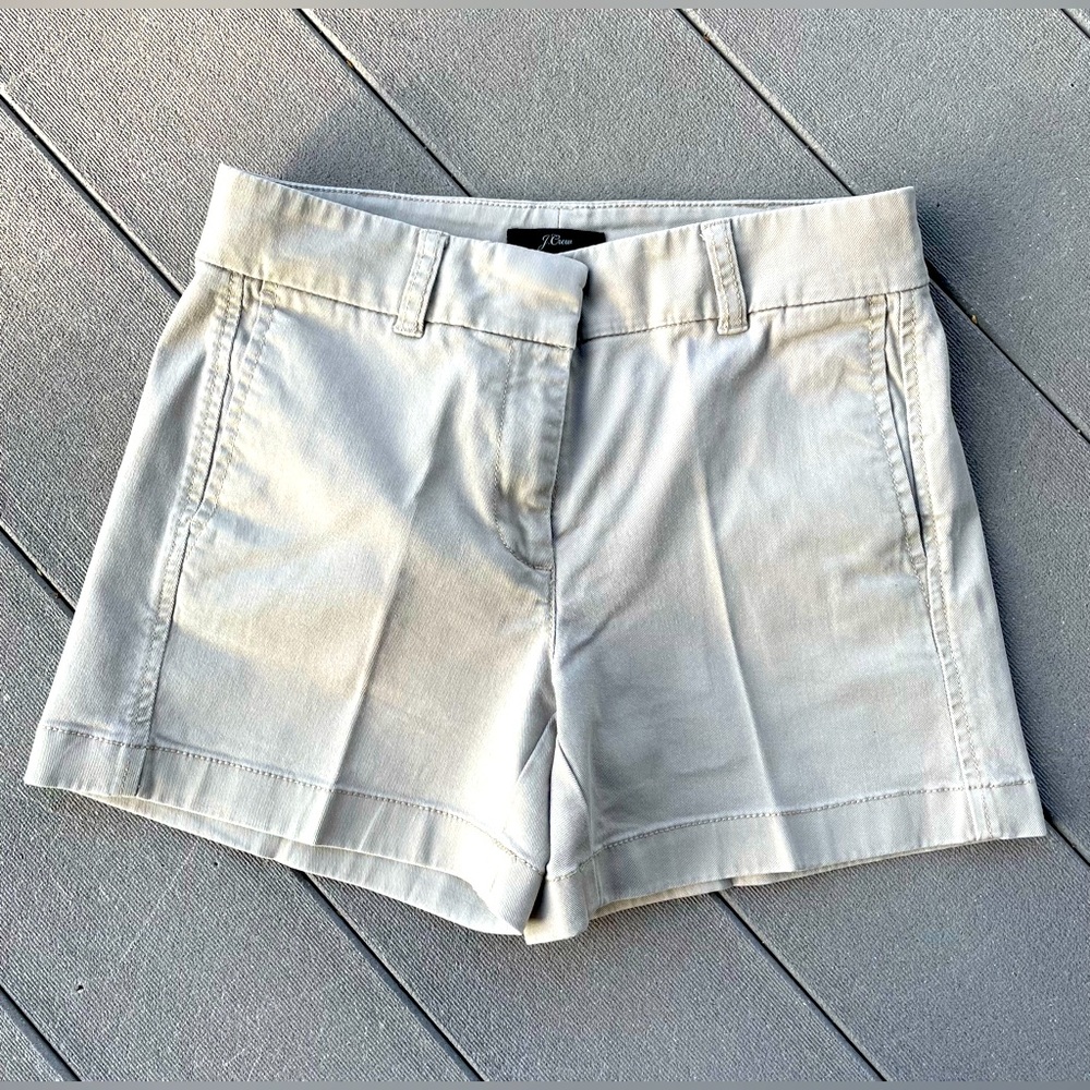 J Crew Stretch Chino Shorts - Khaki Size 00